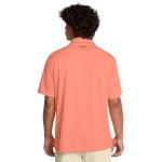 Under Armour Men's Tech Golf Polo, (897) Flare Orange/Pitch Gray/Halo Gray, Large