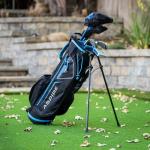 Aspire X-Lite Super Performance Junior Golf Club Set - Right-Handed Kids Golf Set with Driver, Hybrid, 7 Iron, Putter, Stand Bag & Headcovers - Blue Ages 6-8