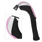 Andux 3pcs/Set Golf 460cc Driver Wood Club Head Covers Long Neck with No. Tags Pink