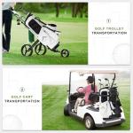 UNIHIMAl Lightweight Golf Stand Bag with 5 Way Full-Length Dividers, Semi-Concealed Stand, Folding Base, Adjustable Dual Straps and 8 Pockets