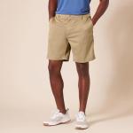 Amazon Essentials Men's Classic-Fit Stretch Golf Shorts (Available in Big & Tall), Khaki Brown, 33
