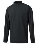 M MAELREG Men's Turtleneck Mock Neck T-Shirt Lightweight Golf Pullover Basic Long Sleeve Undershirt Men T Shirts Black