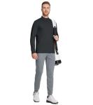 M MAELREG Men's Turtleneck Mock Neck T-Shirt Lightweight Golf Pullover Basic Long Sleeve Undershirt Men T Shirts Black