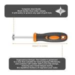 Sukiise Golf Club Groove Sharpener, Re-Grooving Tool and Cleaner for All Irons Pitching Sand Lob Gap and Approach Wedges, Generate Optimal Backspin, Groove Repair Tool, Tungsten Carbide Head