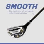 Precise M8 Men’s 17-Piece Golf Set – Driver, Woods, Hybrids, Irons (6-SW), Putter, Stand Bag, 4 Headcovers and Rainhood – K-G Lite Kevlar Shafts - Right Hand