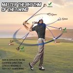 PGM Driver Golf Swing Training Aid for Right Handed - Weighted Swing Trainer Golf Club Click Stick and Distance Trainer with Whippy Shaft and Driver Head for Increase Swing Speed and Distance