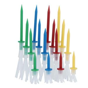 ABOOFAN 16pcs Golf Tees Portable Useful Practical 4 More Yards Plastic Golf Tees 4 More Yards for Outside Home