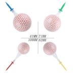ABOOFAN 16pcs Golf Tees Portable Useful Practical 4 More Yards Plastic Golf Tees 4 More Yards for Outside Home