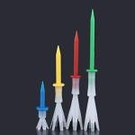 ABOOFAN 16pcs Golf Tees Portable Useful Practical 4 More Yards Plastic Golf Tees 4 More Yards for Outside Home