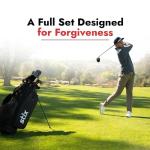 Stix Golf 9 Club Set - Unisex - Black - 9 Clubs - Graphite Shafts - Premium Materials, Modern Design, Quality - Right Handed, Regular Flex, Standard