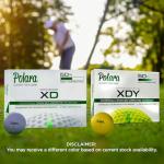 Polara Golf XD Yellow Extra Distance Balls, Reduces Hooks and Slices, Pack of 12