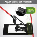 Golf Alignment Sticks Holder, Angle Adjustable Golf Training Aid, Weighted Golf Swing Trainer with Metal Sticks Practice Teaching Aid for Aiming, Putting, Swing