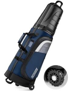 findway Golf Travel Bags for Airlines with Wheels and ABS Hard Case Top, Protect Your Clubs, Lightweight and Easy to Maneuver