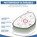 Yobbai Golf Impact Tape - High-Resolution Strike Stickers for Iron, Wood & Fairway Clubs, Non-Residue, Swing Training Aid Impact Labels (Righties- 160pcs(Wood 6x8+ Iron 8x10+ Fairway 8x4))