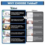Yobbai Golf Impact Tape - High-Resolution Strike Stickers for Iron, Wood & Fairway Clubs, Non-Residue, Swing Training Aid Impact Labels (Righties- 160pcs(Wood 6x8+ Iron 8x10+ Fairway 8x4))