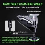 PGM Men's Professional Golf Club 4H Hybrid for Right Handed, Low Center of Gravity Long Distance Single Club with Titanium Head Graphite Regular Shaft