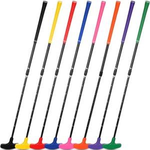 Leyndo 8 Pack Golf putters for Men and Women Two Way Mini Golf Putter Adjustable Length Right or Left Handed Golfers Kids Clubs Set for Teenagers Junior Adult(Colorful)