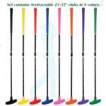 Leyndo 8 Pack Golf putters for Men and Women Two Way Mini Golf Putter Adjustable Length Right or Left Handed Golfers Kids Clubs Set for Teenagers Junior Adult(Colorful)