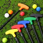 Leyndo 8 Pack Golf putters for Men and Women Two Way Mini Golf Putter Adjustable Length Right or Left Handed Golfers Kids Clubs Set for Teenagers Junior Adult(Colorful)