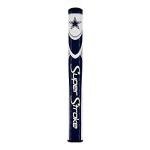 SuperStroke NFL Golf Putter Grip, Dallas Cowboys (Mid Slim 2.0) | Cross-Traction Surface Texture and Oversized Profile | Even Grip Pressure for a More Consistent Stroke | Non-Slip Grip, Navy/White (TS040143)