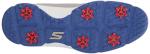 Skechers Men's Torque Waterproof Golf Shoe, Gray/Blue Sole, 13 Wide