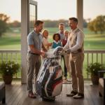 Vancropak Golf Cart Bag, Cool Mens Golf Gifts with 15 Way Divider Top, USB Charging Port, Waterproof Protective Rain Cover, Shoe Compartment, Cooler Pocket, Tracker Slot, Umbrella Holder, Golfer Gifts