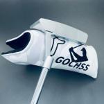 GOCHSS H043-PT 35-Inch Right-Handed CNC High-Forgiveness Soft Iron Straight-Bar Putter — Unisex Competition Golf Putter with Stainless Steel Shaft, PU 2.0 Grip & Magnetic Head Cover (Silve)