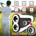 Golf Range Finder with Slope, 1200 Yards Laser Rangefinder Golfing, 7X Magnification, Flag Pole Locking Vibration, Rechargeable Range Finders with Magnet Stripe, Ideal Golf Accessories