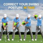 The Connector Golf Training Aid in Improving Hand Positioning, Smart Ball Golf Training Aid for Posture Correction Practice. Golf Swing Trainers are Suitable for Golfers at All Levels, (with Velcro)