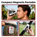 Golf Range Finder with Slope, 1200 Yards Laser Rangefinder Golfing, 7X Magnification, Flag Pole Locking Vibration, Rechargeable Range Finders with Magnet Stripe, Ideal Golf Accessories