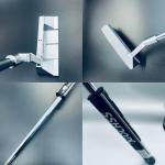 GOCHSS H043-PT 35-Inch Right-Handed CNC High-Forgiveness Soft Iron Straight-Bar Putter — Unisex Competition Golf Putter with Stainless Steel Shaft, PU 2.0 Grip & Magnetic Head Cover (Silve)