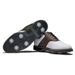 FootJoy Mens FJ Originals Previous Season Style Golf Shoe, White/Brown, 8 Wide US