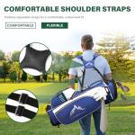 UNIHIMAL Lightweight Golf Stand Bag with 4-Way Full-Length Divider, Foldable Base & Dual Straps