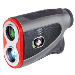 PONADA Golf Rangefinder with Slope, 1200 Yards Range Finder with 7X Magnification & Voice Broadcast, Flag Pole Locking Vibration, Magnetic Mount, Elegant Lychee Grain Microfiber Leather Decor