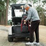 Bag Boy Revolver XP Golf Cart Bag, 14 Way 360⁰ Rotating Top with Full Length Individual Dividers, External Putter Tube, 9 Pockets