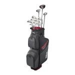 Wilson Senior Profile Complete Golf Set with Cart Bag - Right Hand, Senior, Red/Black/Silver