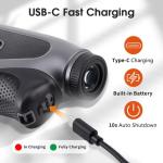 PONADA Golf Rangefinder with Slope, 1200 Yards Range Finder with 7X Magnification & Voice Broadcast, Flag Pole Locking Vibration, Magnetic Mount, Elegant Lychee Grain Microfiber Leather Decor