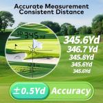 Precision Pro Golf Rangefinder with Slope On/Off,1200 Yards Laser Range Finder,±1 Yard Accuracy,Pin-Lock Technology,Tournament Legal,7X Magnification,Fast Focus,Waterproof,Premium Carry Case,Light