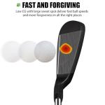 MAZEL WM-X1/2 Individual Men Golf Club Irons 1,2,3,4,5,6,7,8,9,Pitching Wedge,Approach Wedge,Sand Wedge with Graphite/Steel Shafts for Right Handed (2022 Model, Steel, Black, 0 Iron, Stiff, Right)