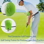 HANQUAN The Connector Golf Training Aid,Simple and Effective Training Tool,Golf Swing Trainer for Posture Correction Practice,Golf Training Aids Helps Train Proper Swing Mechanics,Arm Structure