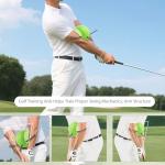 HANQUAN The Connector Golf Training Aid,Simple and Effective Training Tool,Golf Swing Trainer for Posture Correction Practice,Golf Training Aids Helps Train Proper Swing Mechanics,Arm Structure