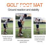 Golf Physical Strength pad Force Plate | Rubber Force Pedal Exerciser Step Pad for Golf Swing - Golf Accessories for Improved Golf Game, Golf Teaching & Training Aid for Club Practice Equipment