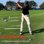 Golf Physical Strength pad Force Plate | Rubber Force Pedal Exerciser Step Pad for Golf Swing - Golf Accessories for Improved Golf Game, Golf Teaching & Training Aid for Club Practice Equipment