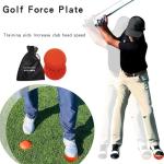 Golf Physical Strength pad Force Plate | Rubber Force Pedal Exerciser Step Pad for Golf Swing - Golf Accessories for Improved Golf Game, Golf Teaching & Training Aid for Club Practice Equipment