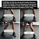 Golf Physical Strength pad Force Plate | Rubber Force Pedal Exerciser Step Pad for Golf Swing - Golf Accessories for Improved Golf Game, Golf Teaching & Training Aid for Club Practice Equipment