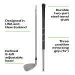 Q Gen 2 Adjustable Golf Club (Steel Shaft) - Durable 2-Part Travel Shaft - 8 Settings from 4° Putter to 60° Lob Wedge - Men & Women (Right)