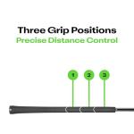 Q Gen 2 Adjustable Golf Club (Steel Shaft) - Durable 2-Part Travel Shaft - 8 Settings from 4° Putter to 60° Lob Wedge - Men & Women (Right)