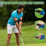 BEKIRALASS Retractable Golf Swing Trainer & Grip Trainer – Swing Click Feedback for Rhythm Practice, Corrects Posture & Grip (Right Hand), Portable All-Scene Trainer with Arm Band for Swing Correction