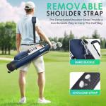 Findway Golf Stand Bag, Small Golf Bag for The Driving Range, Par 3 and Executive Courses, Lightweight Golf Club Carry Bag with Ball Holder and Pockets for Men Women