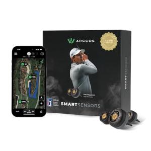 Arccos Smart Sensors: Automatic Golf Game Tracking System, A.I. Powered Caddie, A.I. GPS Rangefinder & Smart Club Distances